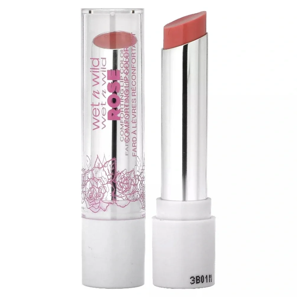 💎 Wet n Wild Rose Oil Comforting Lip Color Lipstick Color Biscotti Mommy